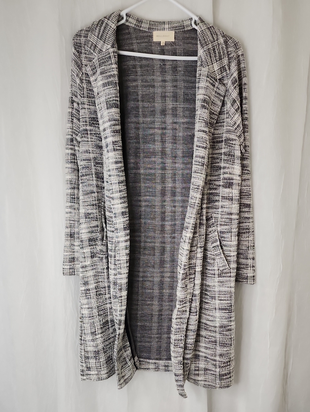 MELLODAY Gray Open-Front Women’s Sweater Cardigan